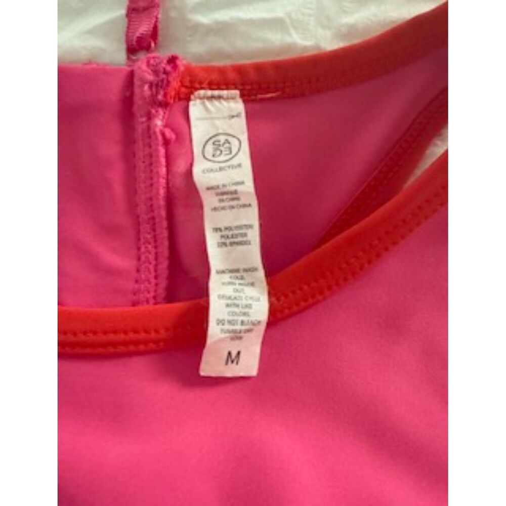 Sage Collective Pink Colorblock Athletic Dress w/ Shorts size M $59 sage - Picture 7 of 8